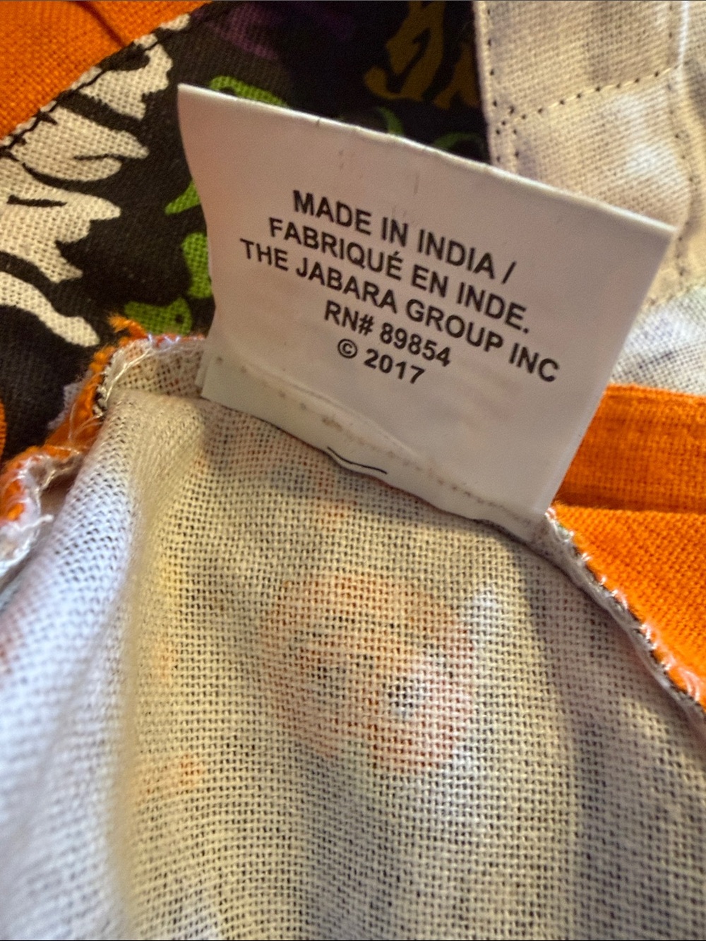 Halloween 'Hocus Pocus' Stitched Apron with Orange Trim - Picture 6 of 7